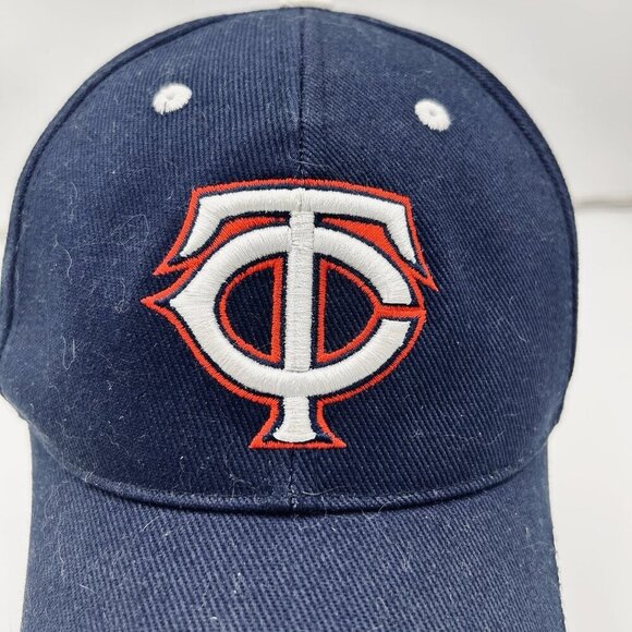 Minnesota Twins Hat Cap Mens One Size Blue TC Logo MLB Genuine Baseball - Picture 2 of 10